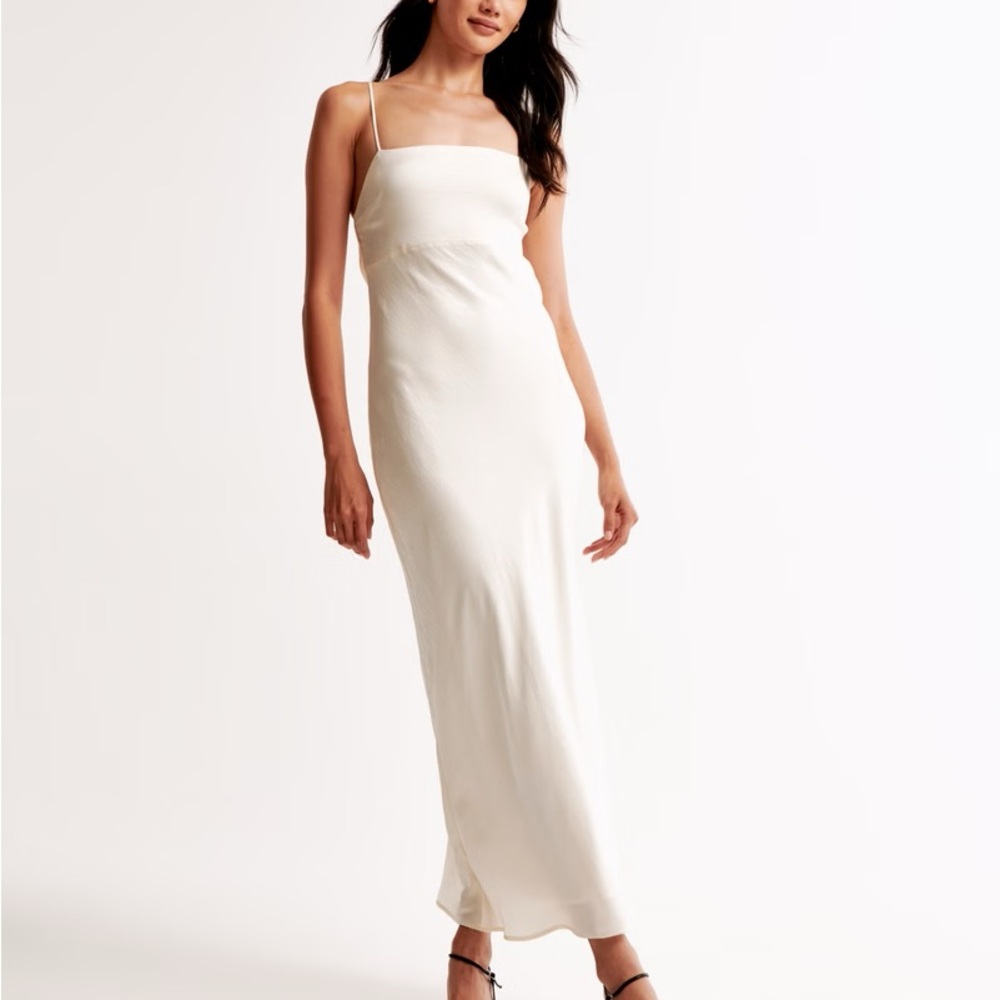 Abercrombie & Fitch Cream Maxi Dress